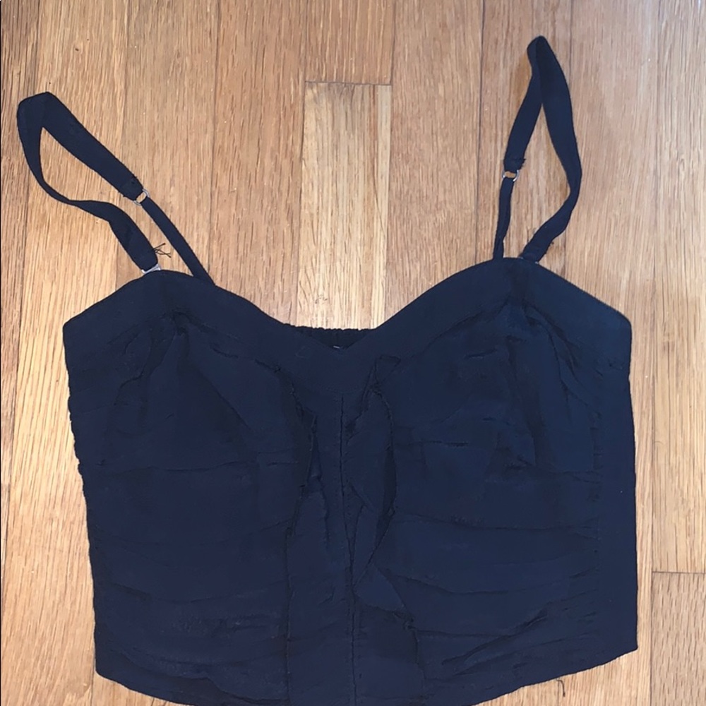 Black Abercrombie crop top